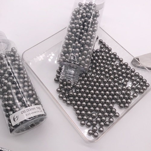 Shot blasting using tungsten carbide balls