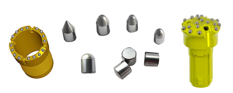 Tungsten carbide inserts for mine drills application