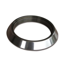 Cemented carbide upper and lower flare forming die for automobile steel ring