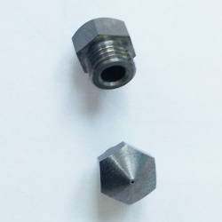 Customized carbide nozzle for 3D printer