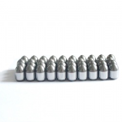 Tungsten carbide button for mine drills