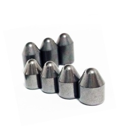 Tungsten carbide inserts for rotary percussion drills