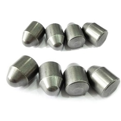 Tungsten carbide inserts for rotary percussion drills